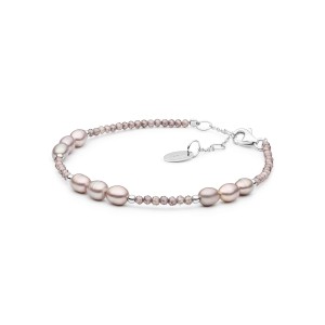 Bratara perle naturale si cristale cu argint DiAmanti 242-05B-G (Argint 925‰ 0,8 g.)